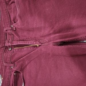 Levi's Men's 514 40x30 Jean's. Dark Burgundy